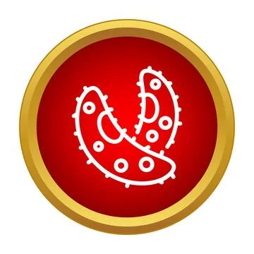 Pathogen icon representing virus or bacteria infection Stock Illustration