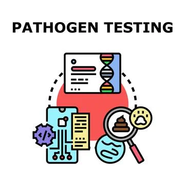 Pathogen testing for animal health diagnostics using digital technology 库存插图