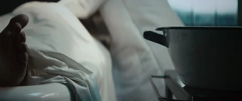 Pathologist working on dead body at Princeton Hospital lab - Reenactment Stock Footage 202901997