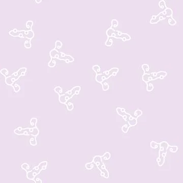 Pathology of cervix line vector seamless pattern Stock Illustration