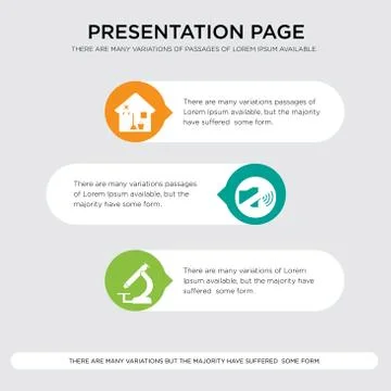 Pathology, coordination, house cleaning presentation design template in orang Illustrazione stock