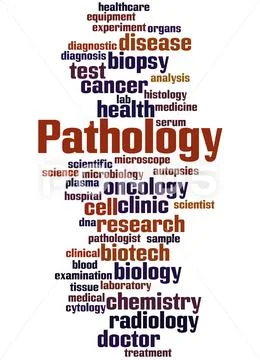 Pathology, word cloud concept Stock Illustration