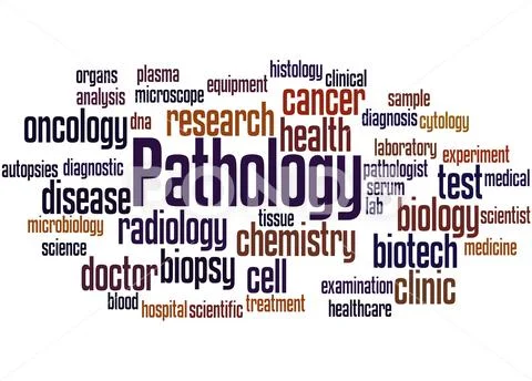 Pathology, word cloud concept Stock Illustration