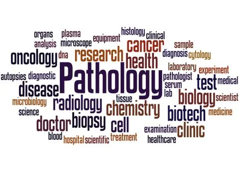 Pathology, word cloud concept 스톡 일러스트