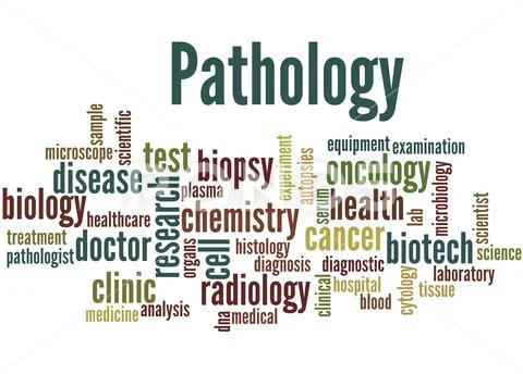 Pathology, word cloud concept Stock Illustration