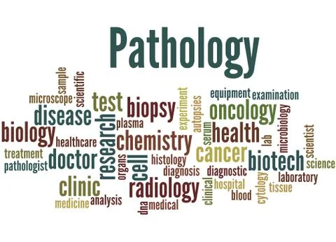 Pathology, word cloud concept 스톡 일러스트