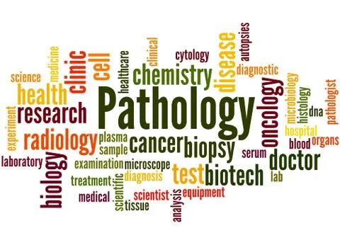 Pathology, word cloud concept 스톡 일러스트