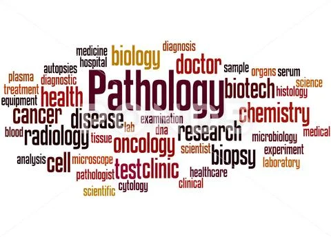 Pathology, word cloud concept Stock Illustration