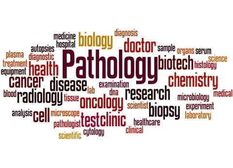 Pathology, word cloud concept Stock Illustration