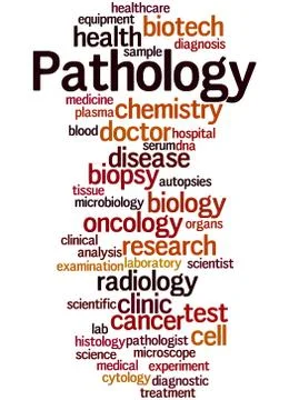 Pathology, word cloud concept 스톡 일러스트
