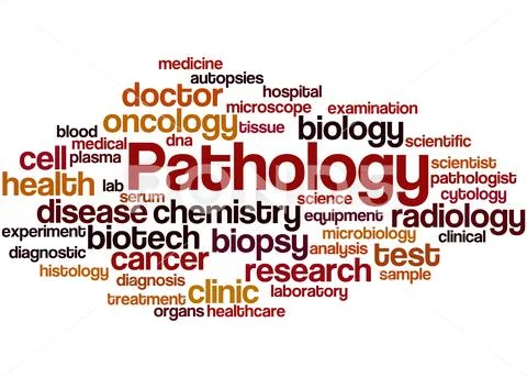 Pathology, word cloud concept Stock Illustration
