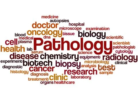 Pathology, word cloud concept 스톡 일러스트