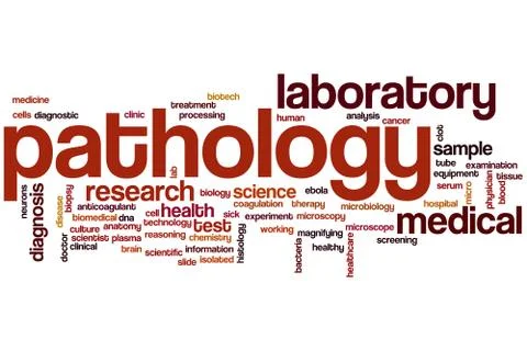 Pathology word cloud 스톡 일러스트