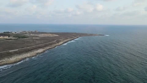 Pathos. Island of Cyprus. Evening views of the beautiful Mediterranean. Stock Footage 204082148