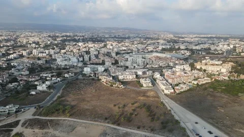 Pathos. Island of Cyprus. Evening views of the beautiful Mediterranean. Stock Footage 204089724