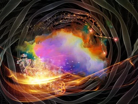 Paths of Abstract Visualization 스톡 일러스트