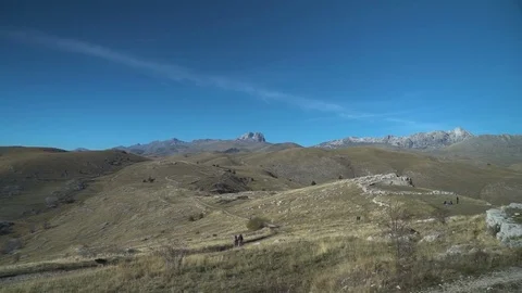 Paths and Roads on the Hill Stock Footage 84331876