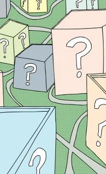 Paths of decision Stock Illustration