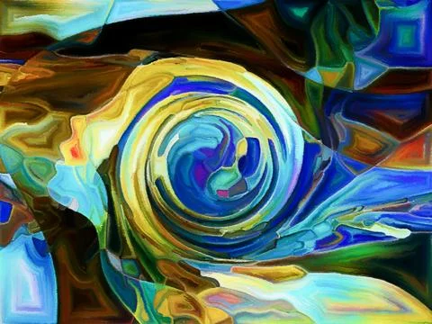 Paths of Fragmentation Stock Illustration