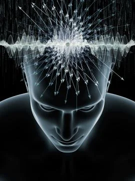 Paths of Human Mind 스톡 일러스트
