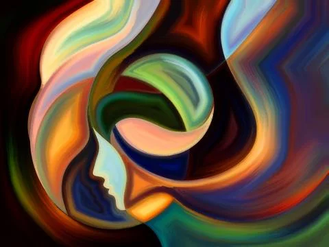 Paths of Inner Paint 스톡 일러스트