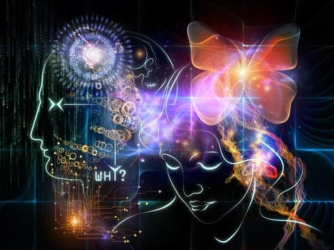 Paths of Intelligence Illustrazione stock