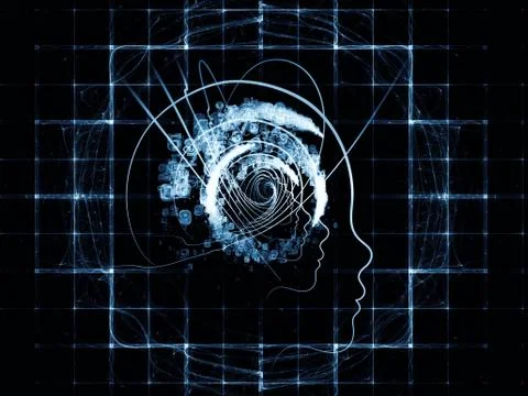 Paths of Intelligent Life Stock Illustration