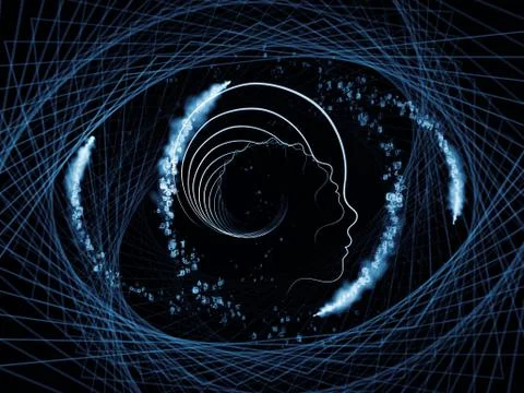 Paths of Intelligent Life Stock Illustration