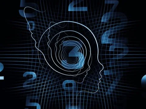 Paths of Intelligent Life Stock Illustration