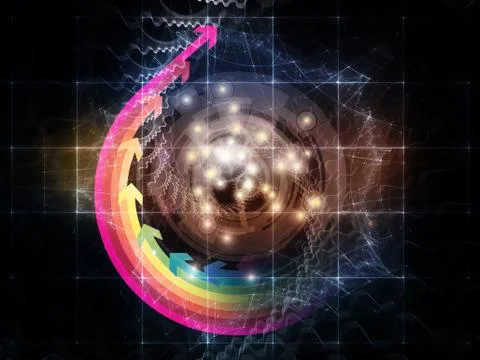 Paths of Technology Stock Illustration