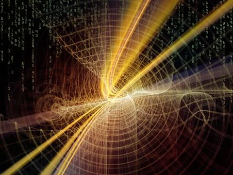 Paths of the Virtual World Stock Illustration