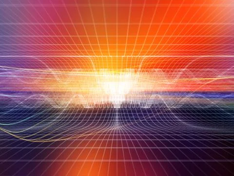 Paths of the Virtual World Stock Illustration
