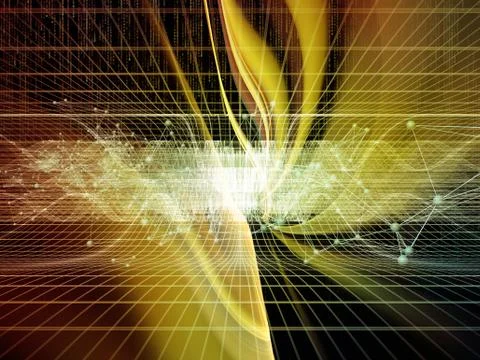 Paths of the Virtual World Stock Illustration