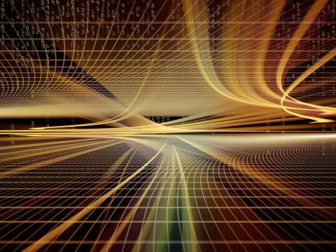 Paths of the Virtual World Stock Illustration