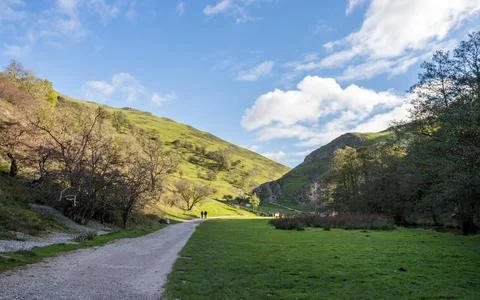 Pathway alongside the River Dove Stock Photos