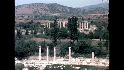 Pathway in Ancient Amphitheater Stock Footage 277585158