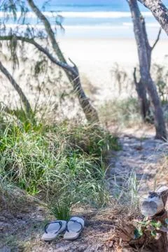 A pathway to the beach Stock Photos