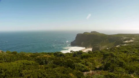 The pathway to Cape of Good Hope - wide establishing shot Stock Footage 75264311