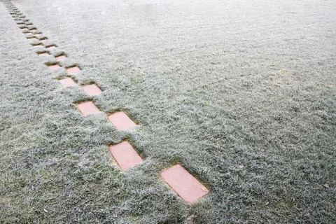 Pathway on a cold day Stock Photos