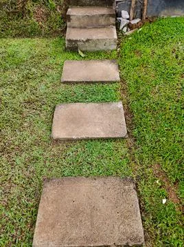 Pathway on the garden Stock Photos