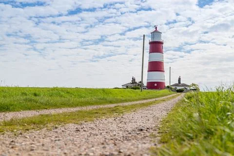 Pathway to Happisburgh lighthouse Stock Photos