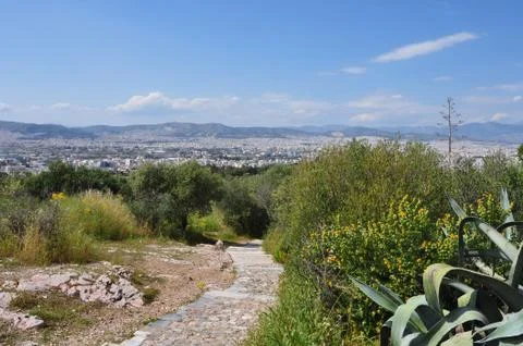 Pathway hill Stock Photos