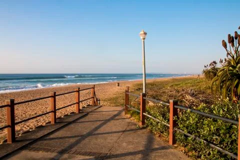 Pathway Leading onto Beach Stock Photos
