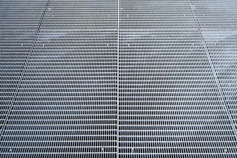 Pathway of metal lines Stock Photos