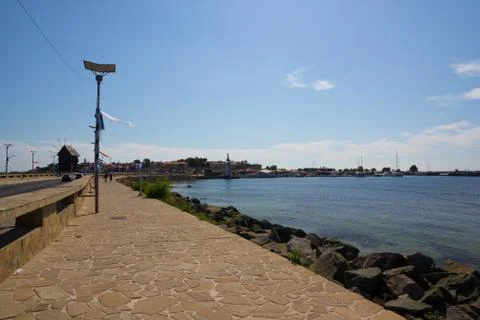 Pathway to nessebar Stock Photos