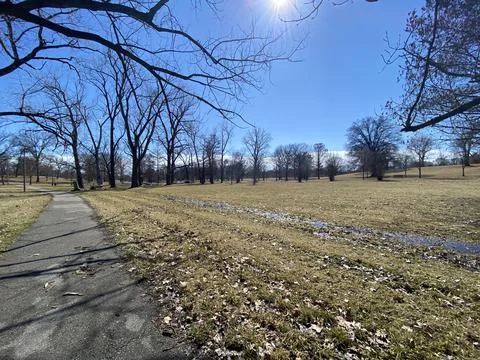 Pathway in a Park Stock Photos