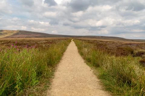 A Pathway in the Peak District Stock Photos