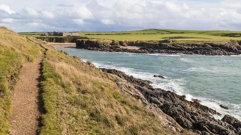 Pathway to Porth Nobla Stock Photos