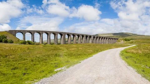 Pathway to Ribblehead Viaduct Stock Photos
