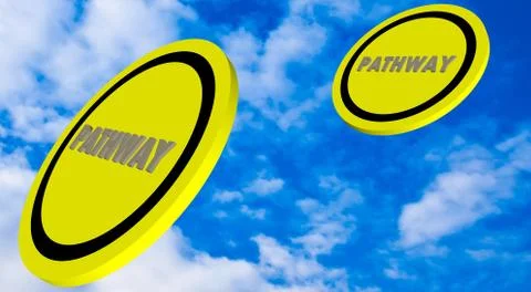 Pathway  symbol. Stock Illustration